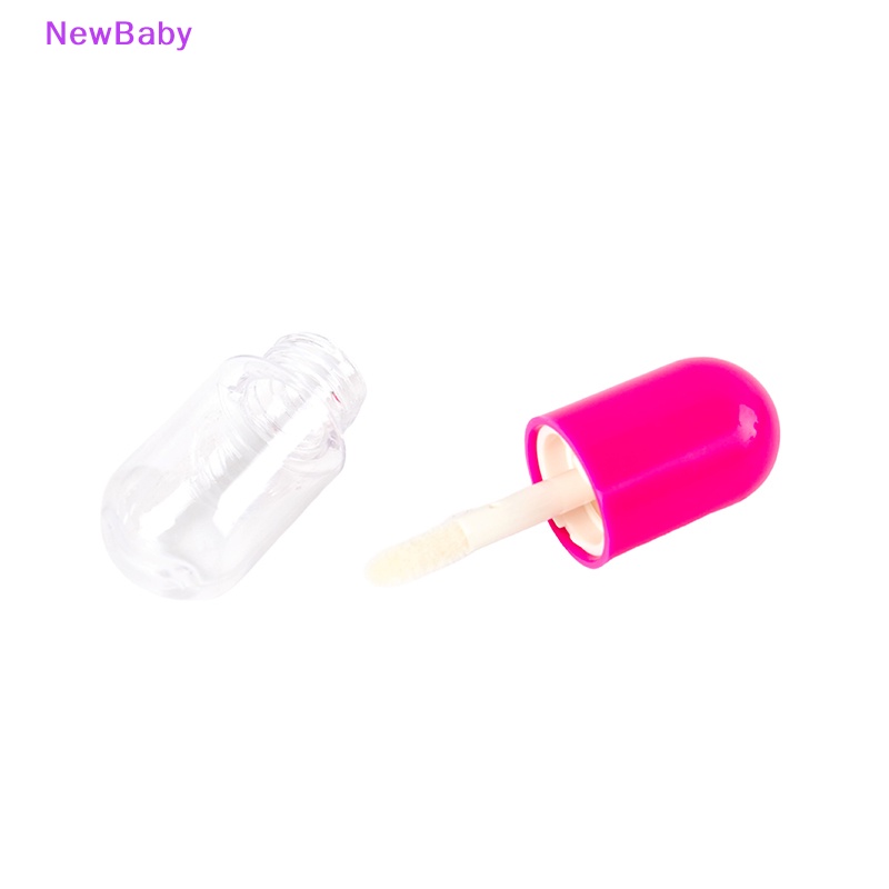 Newbaby 5PCS 5ml Mini Bentuk Kapsul Lip Gloss Tabung Lip Gloss Wadah Botol Kosong ID