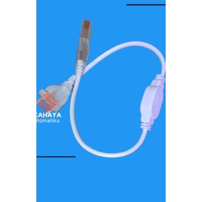 SOKET NEON FLEX LED KABEL COLOKAN JACK LAMPU NEON FLEX 220V SOCKET