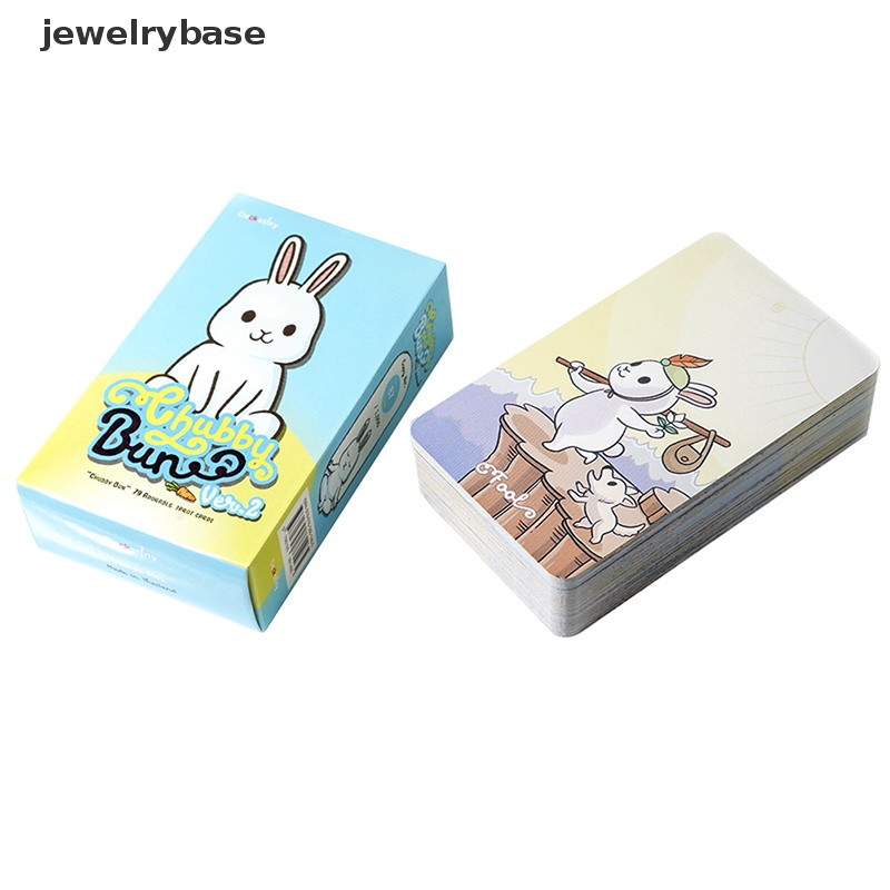 [jewelrybase] Chubby Bun Tarot Versi V2 Kartu Tarot Kelinci Rabbit Tarot Hare Deck 78kartu Butik