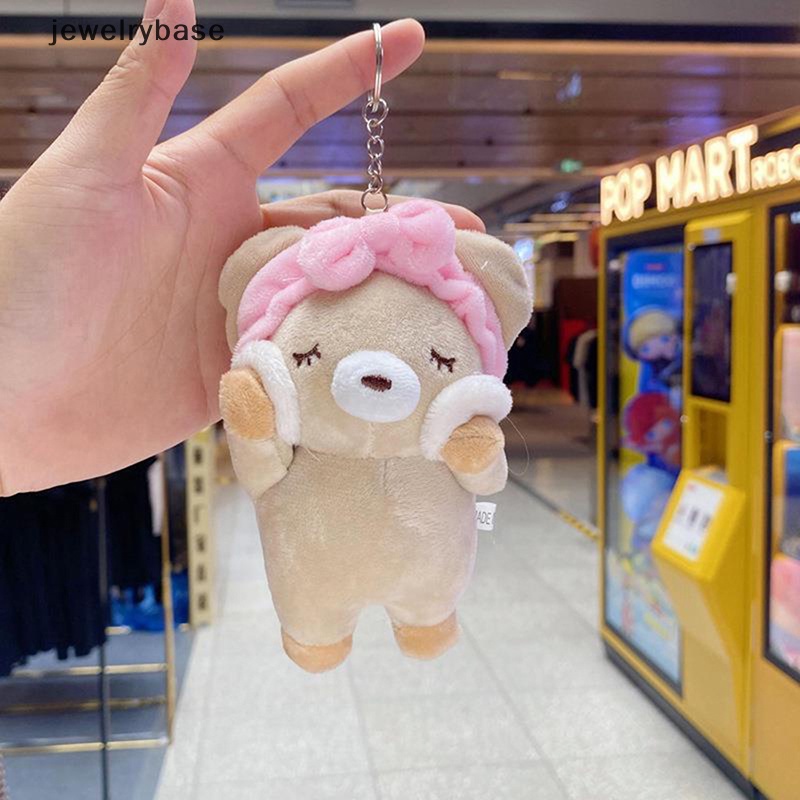 [jewelrybase] Baru Kawaii Babi Kelinci Beruang Mainan Mewah Plush Gantungan Kunci Lucu Plushies Boneka Liontin Butik