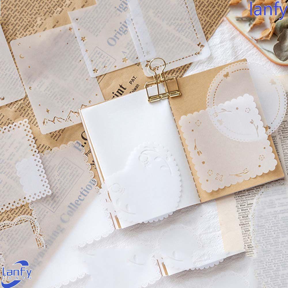 Lanfy Berongga Transparan Notepad Tahan Air Sederhana Kantor Diary Scrapbooking Tangan Dekorasi Akun Perlengkapan Sekolah Tulis Note