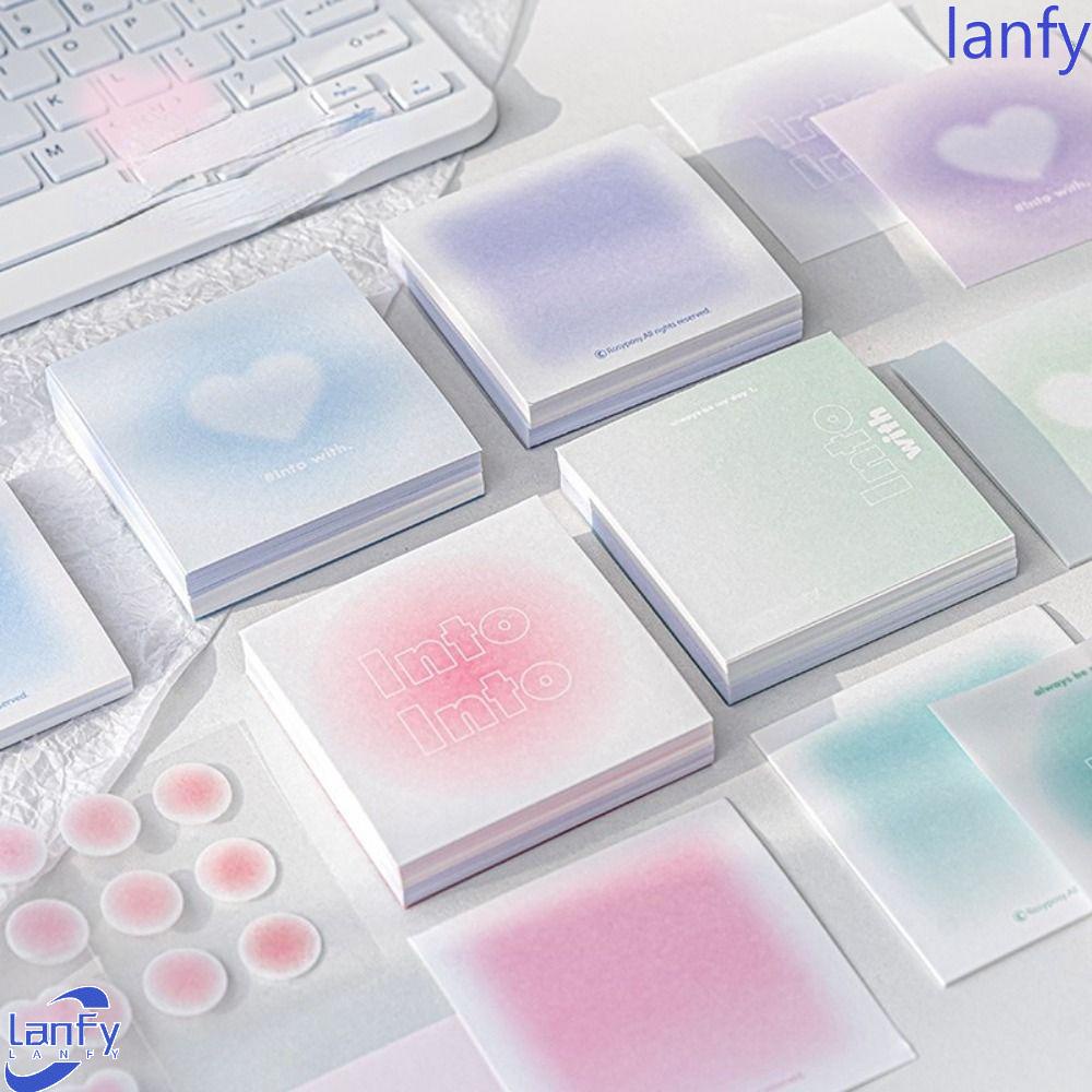 Lanfy Posted It Sticky Notes Set N Times Sticky DIY Journal Memo Pad Note Paper Perlengkapan Kantor Sekolah Membaca Label Label Perekat