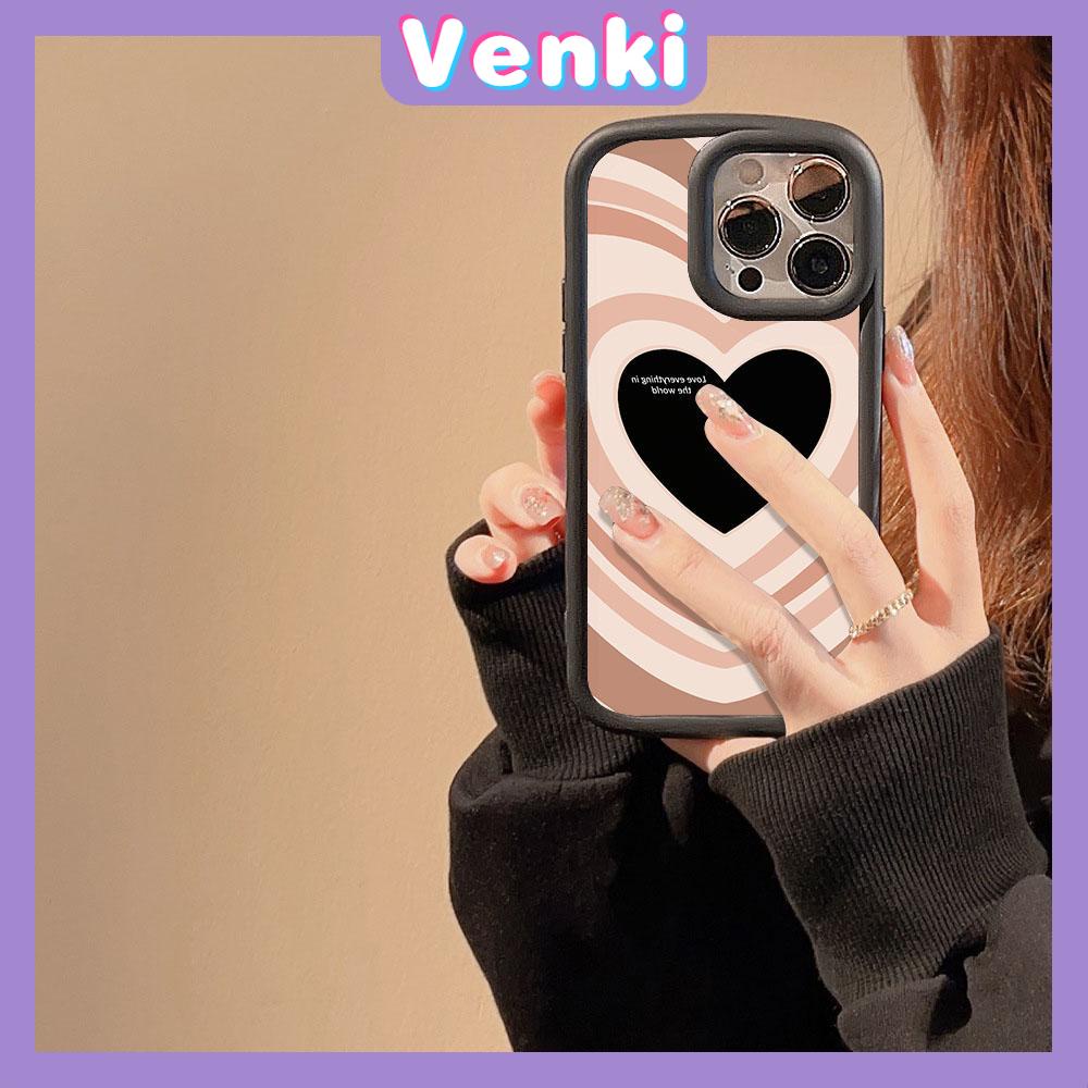 VENKI - For iPhone 11 Case Large Hole Frosted Blister TPU Soft Case Shockproof Protective Camera Heart Compatible with iPhone 14 13 Pro max 12 Pro Max 11 xr xs max 7Plus 8Plus