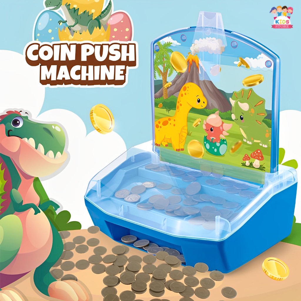 Mesin Pendorong Koin Mainan Anak Laki Laki Perempuan | Coin Push Machine Kado Ulang Tahun Anak Cowok Cewek