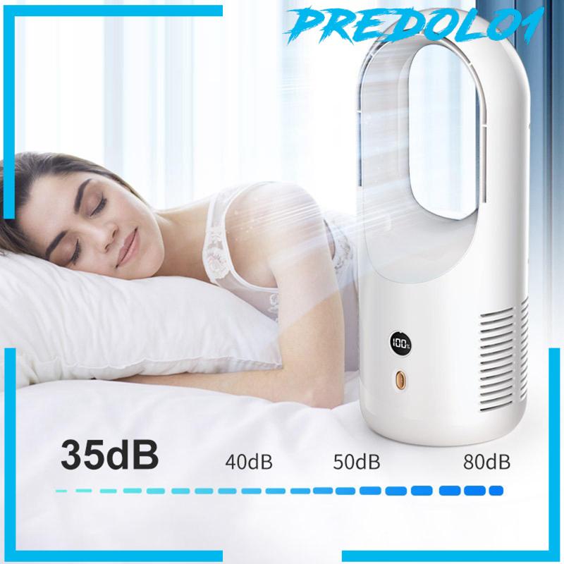 [Predolo1] Personal Air Conditioner Fan LED Display USB Rechargeable Travel Cooling Fan