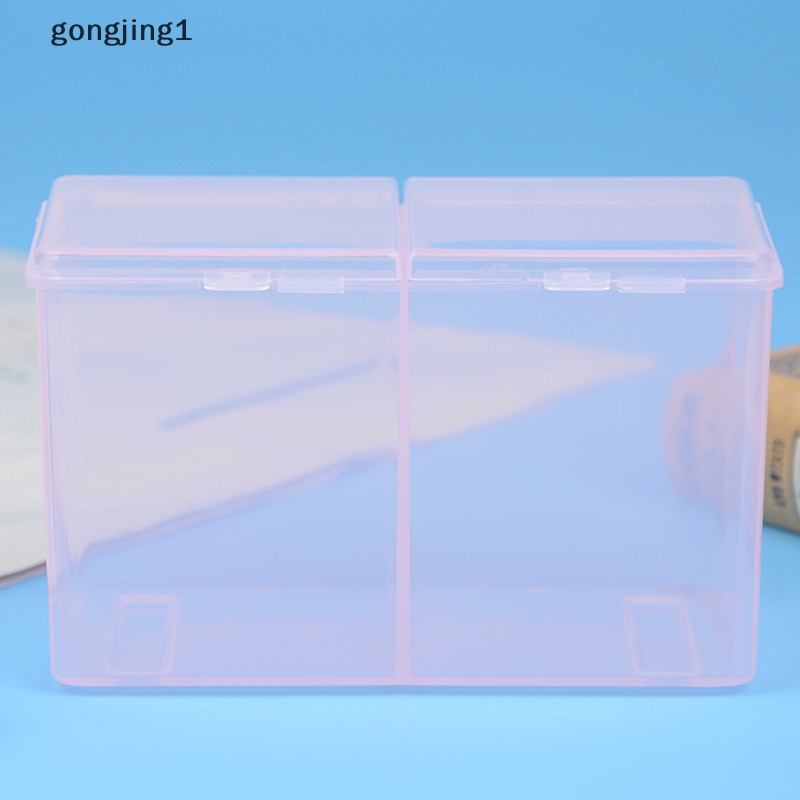 Ggg Clear Cleaning Remover Cotton Pad Kompartemen Kotak Penyimpanan Cotton Pad Container ID