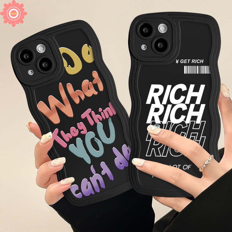 Ins Graffiti Letter Casing Untuk Infinix Hot 11 9 12 10 Bermain Cerdas4 6 5 Plus Panas8 10s 11s 9 10 20 20s 12i 10Lite 12 Pro Note 12 G96 10 Pro Merek Trendi Tepi Bergelombang Lembut TPu Sarung