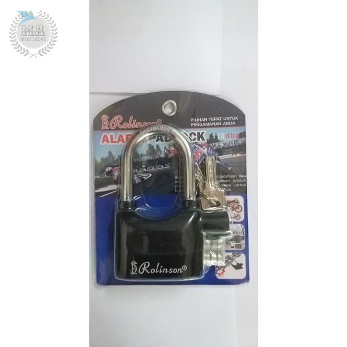 Gembok Alarm Anti Maling Buat Motor Rumah Pagar Pintu