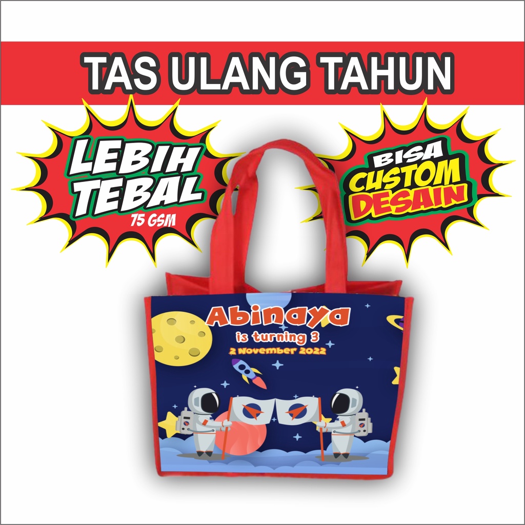 

BBG - Tas Ultah Model Custom | Bahan Tebal Kualitas Bagus Karakter Campur