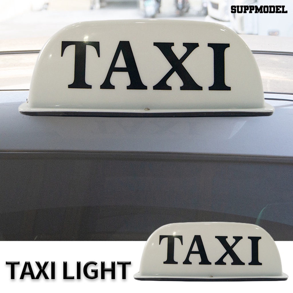 [SM Otomatis] 12V Taxi Roof Light Universal Long Life Waterproof ic Glowing Taxi Cab Sign Roof Top Topper Light Aksesori Kendaraan