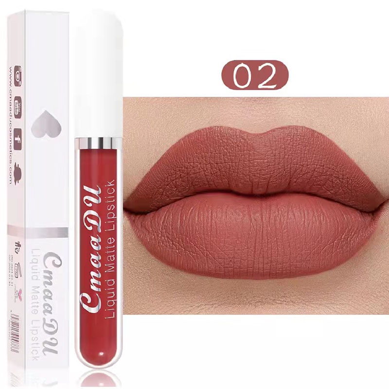 (COD)Lipstick Lip Gloss Melting Matte Lip Tint - Lipgloss Liptint Lipcream warna 18