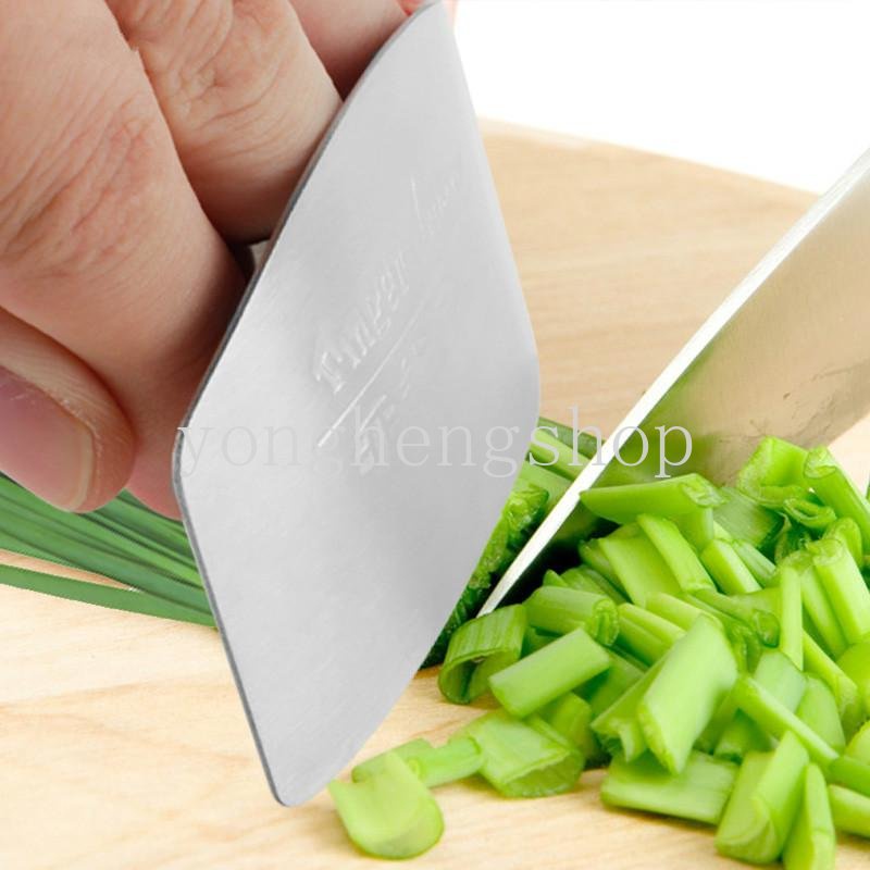 Stainless Steel Pelindung Jari Anti-Potong Finger Guard Pemotong Sayuran Pelindung Tangan Chop Aman Gadget Dapur