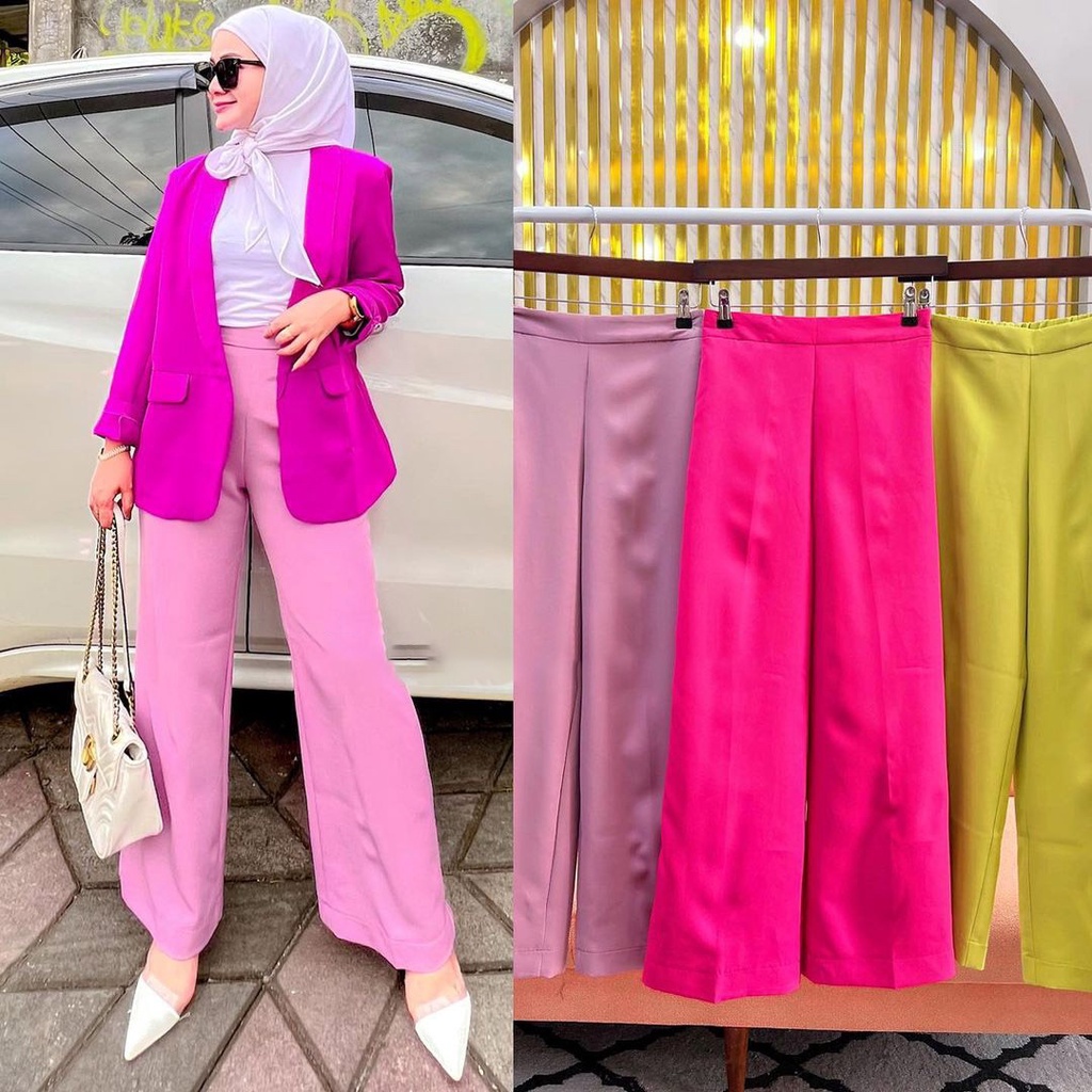 Jaden Pant l Celana Polos Basic Matt Shakila Premium Fashion Wanita Remaja
