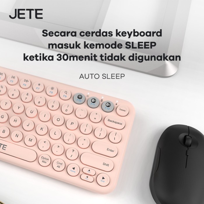 Bundle JETE Keyboard Bluetooth SK1 + Mouse MS3 Wireless - Garansi Resmi