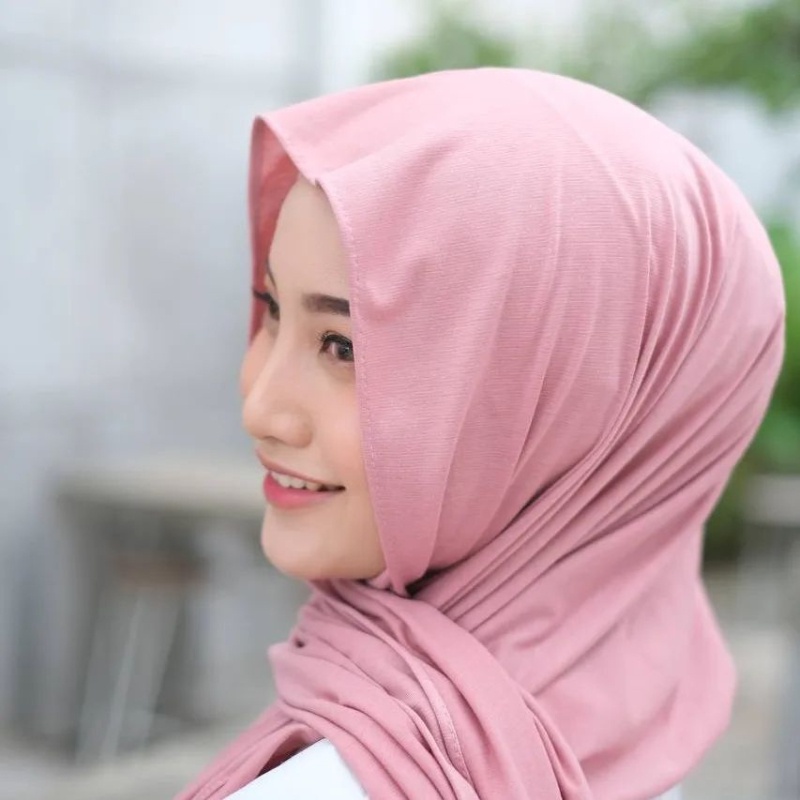 Pashmina Kaos Pashmina Jersey Flowy / Hijab Pashmina Mleyot Jersey Premium