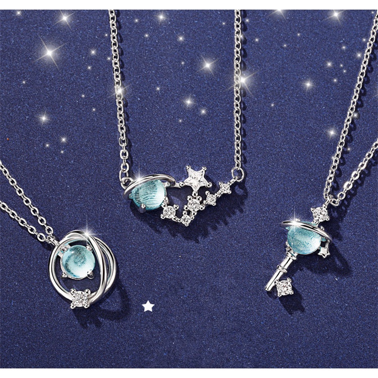 Kalung Wanita Korea Liontin Kunci Bintang Aesthetic Fashion Aksesoris Perhiasan Elegant Kualitas Import KLG61