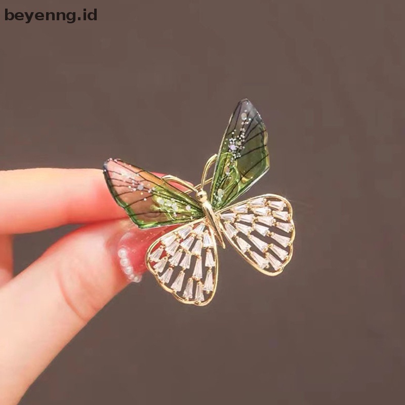 Beyen Wanita Bros Korea Fashion Style Sayap Kupu-Kupu Lucu Pin Aksesoris Pesta ID