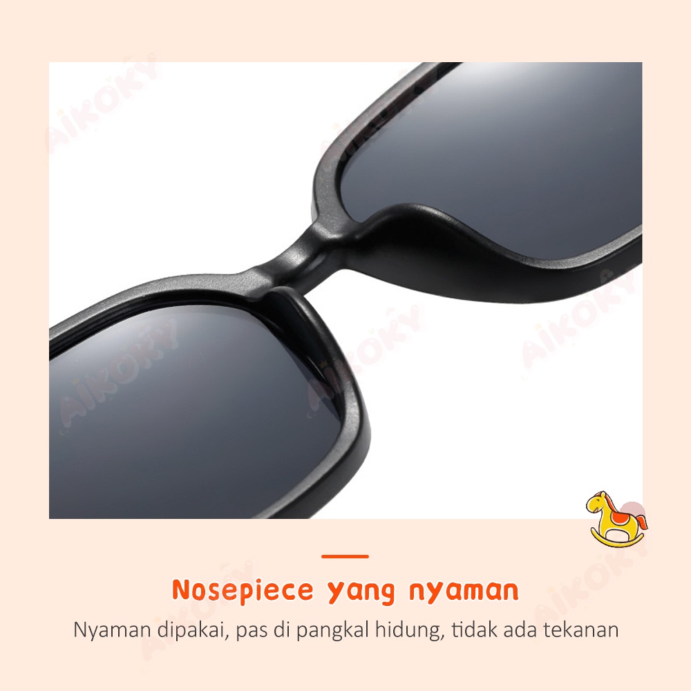 Aikoky Kacamata Hitam Fashion Korea Anak Perempuan Laki Laki Kids Sunglasses