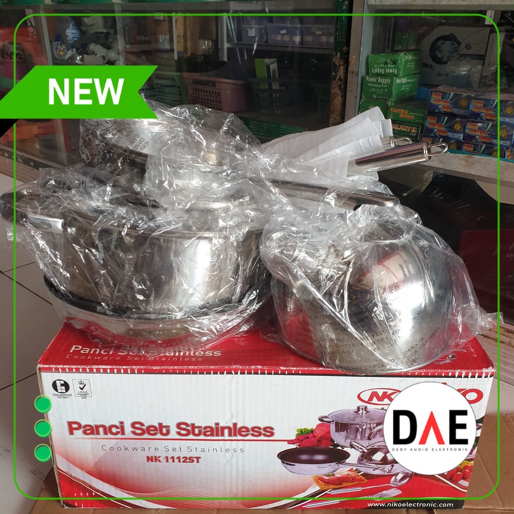 Set Panci Stainless - Cookware Set Panci Stainless Nico