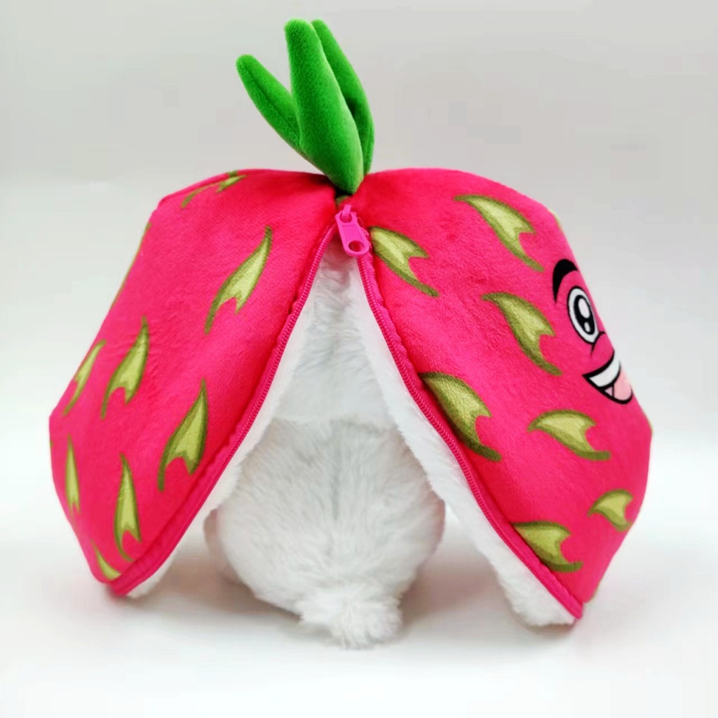 Cute fruit rabbit plushies 2in1 strawberry rabbit soft stuffed toy easter bunny Mainan Mewah Hadiah Ulang Tahun Untuk Anak Laki-Laki Dan Perempuan