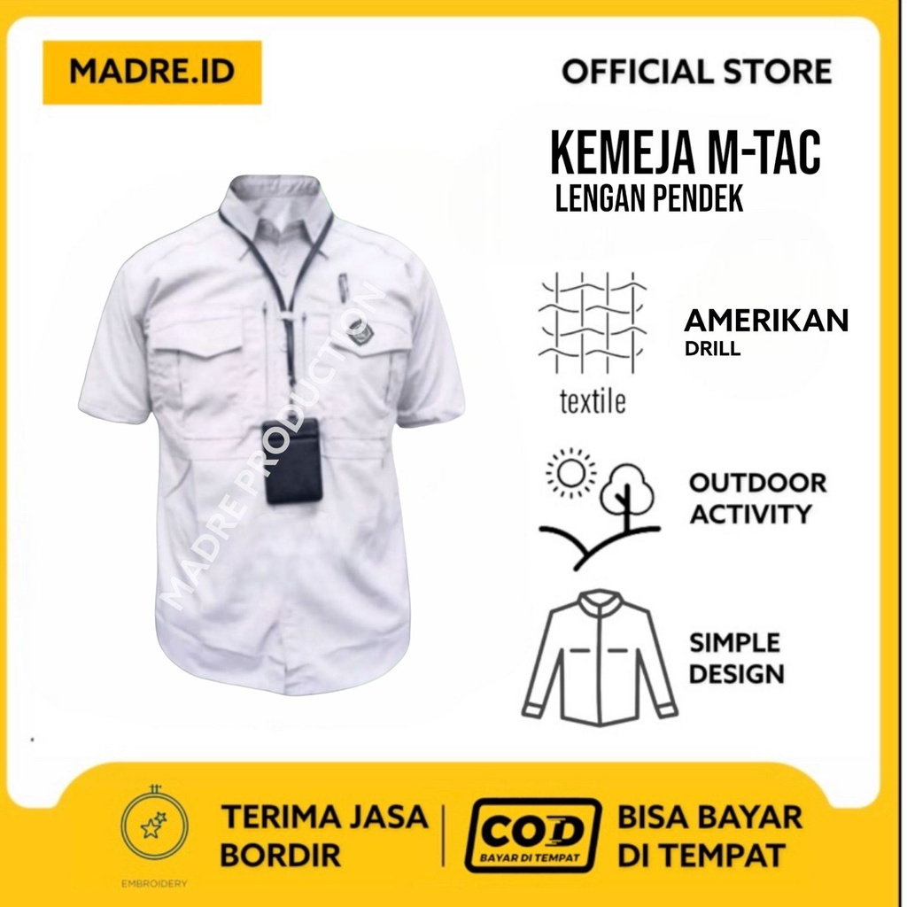 Kemeja R Tac Lengan Pendek / kemeja lapangan / kemeja tactical
