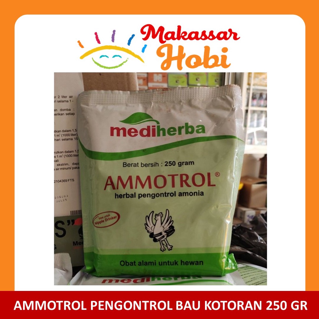 Ammotrol 250 gram Obat Penghilang Bau Kotoran Ayam Unggas Sapi Ternak