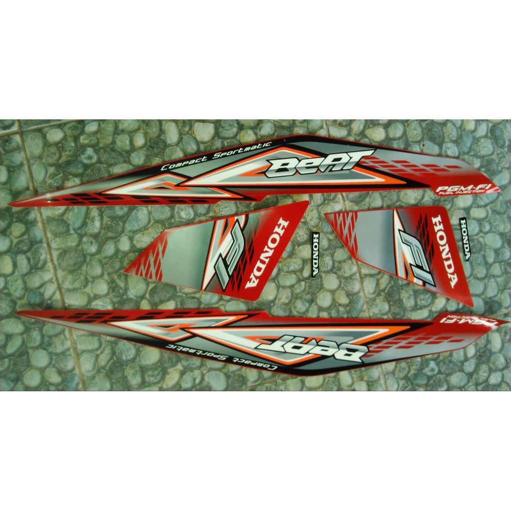 Stiker lis Bodi motor honda beat fi 2014 Full Body Motor Bisa Cod Full Body Set