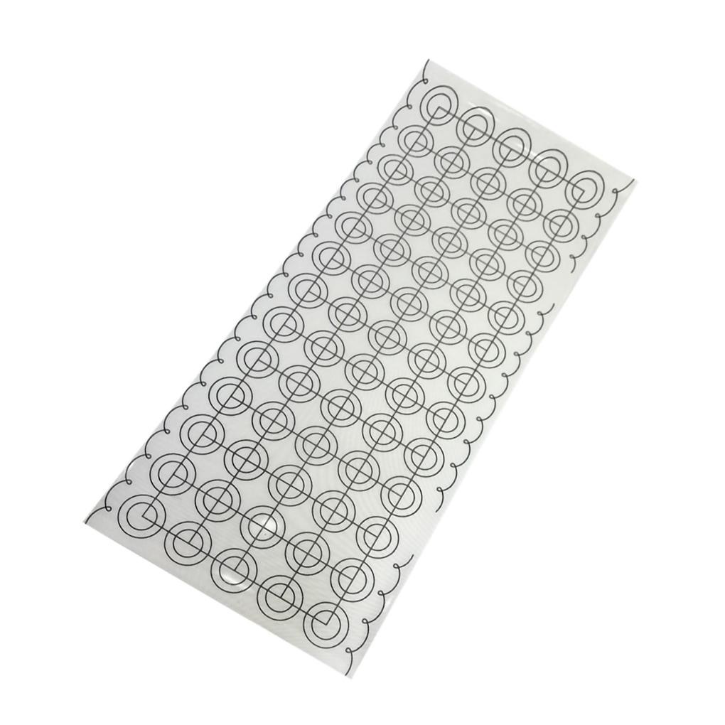 Baking Mat Silicone Anti/ -slip Pastry Sheet Non/ -stick Bulat Printed Dessert Kue Alas Gulung Bakeware 60X26CM
