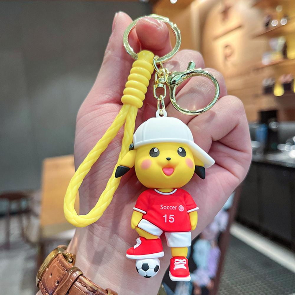 Timekey Kartun Anime Figurine Gantungan Kunci Wanita Pria Kreatif Anime Sports Figure Keyrings Untuk Pesta Ulang Tahun Anak O2T6