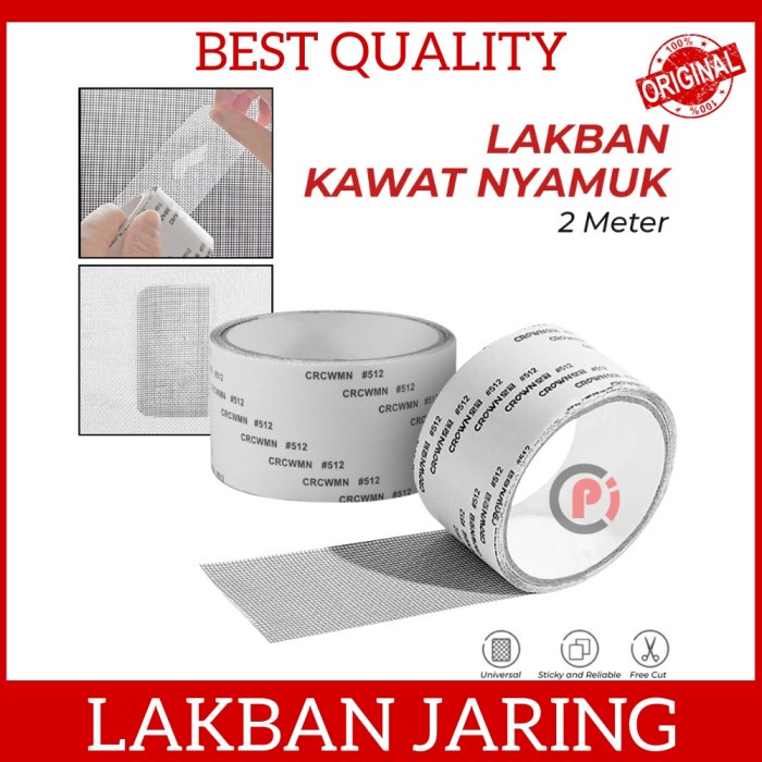 Tape Lakban Jaring Untuk Tambal Jendela Khas Kawat Nyamuk 50mm x 2 M