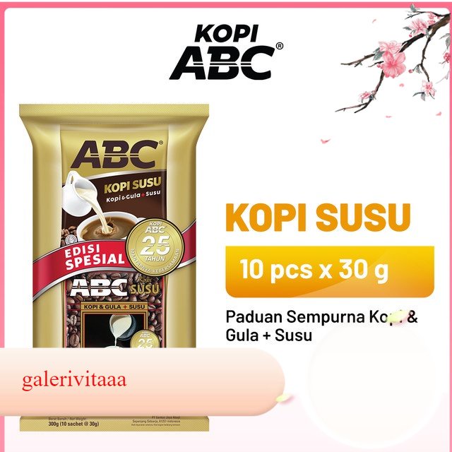 

ABC Susu Kopi 1 Pack ( Isi 10 Pcs x 30 Gram )