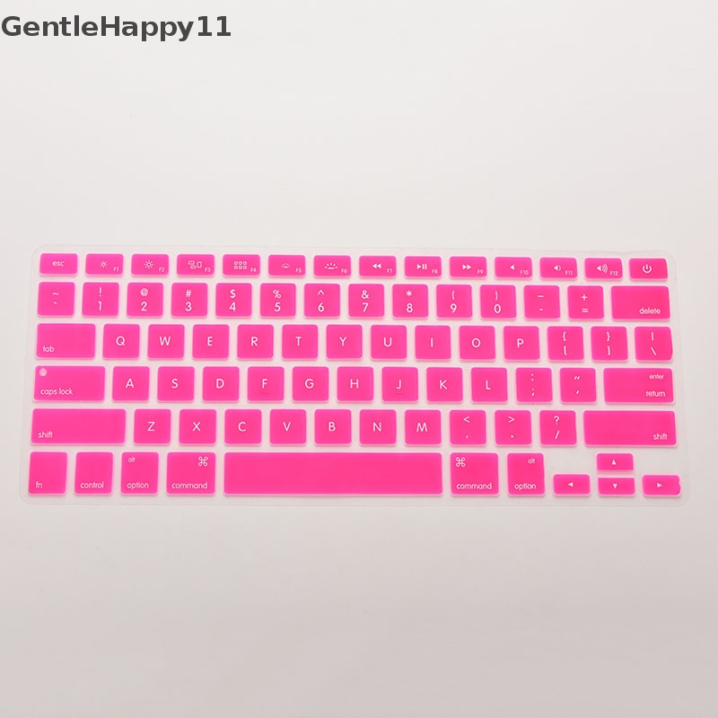 Gentlehappy Case Penutup Kulit Keyboard Bahan Silikon Untuk Macbook Air Pro 13 &quot;15&quot; 17inci id