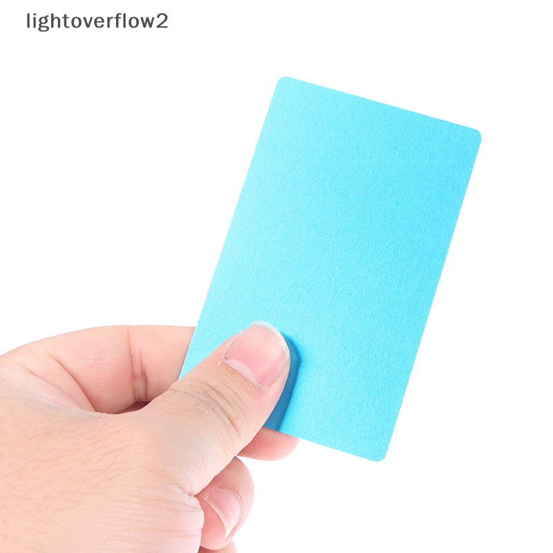 [lightoverflow2] 10pcs Kartu Nama Logam Kosong Aluminium Alloy Blanks Card DIY Laser Pring [ID]