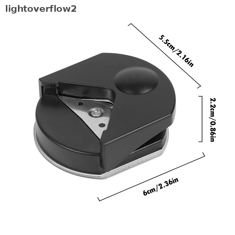 [lightoverflow2] Mini Portable Corner Rounder Kertas Trimmer Punch DIY Kertas Kartu Foto Cutg Perlengkapan Kantor Cutg Corner Photo Card Trimmer [ID]