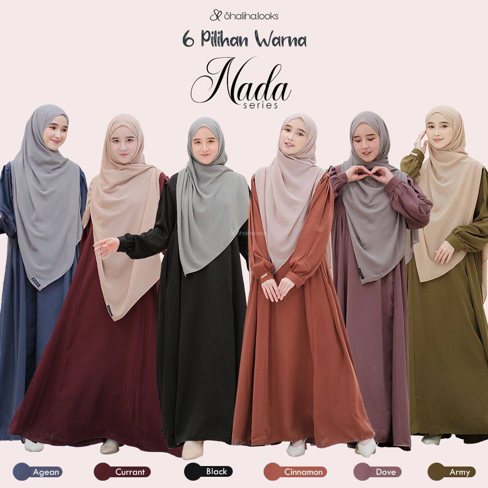 Gamis Dewasa Nada series by Shaliha Looks