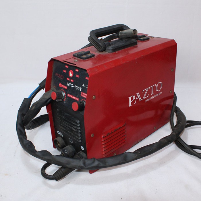 Mesin Las Mig Tanpa Gas 130A Pazto MIG 130T Gasless Welding Machine