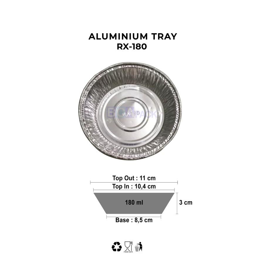 ALUMINIUM MODEL CUP RX-180 - WADAH ALUMINIUM FOIL CUP RX180