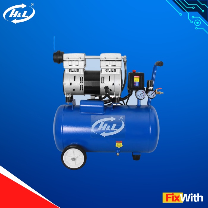 Mesin Kompresor Angin Listrik H&L HL N1HP 24L Electric Compressor 1HP