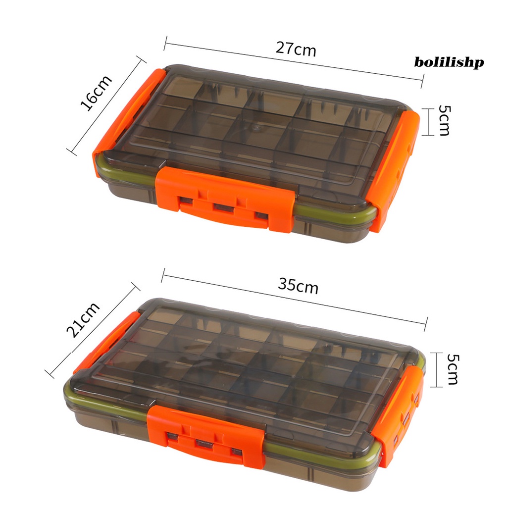 Bo-lure Box Kapasitas Tinggi Tahan Jatuh Water Proof Kompartemen Tahan Tekanan Kotak Pancing Multifungsi Memancing Luar Ruangan