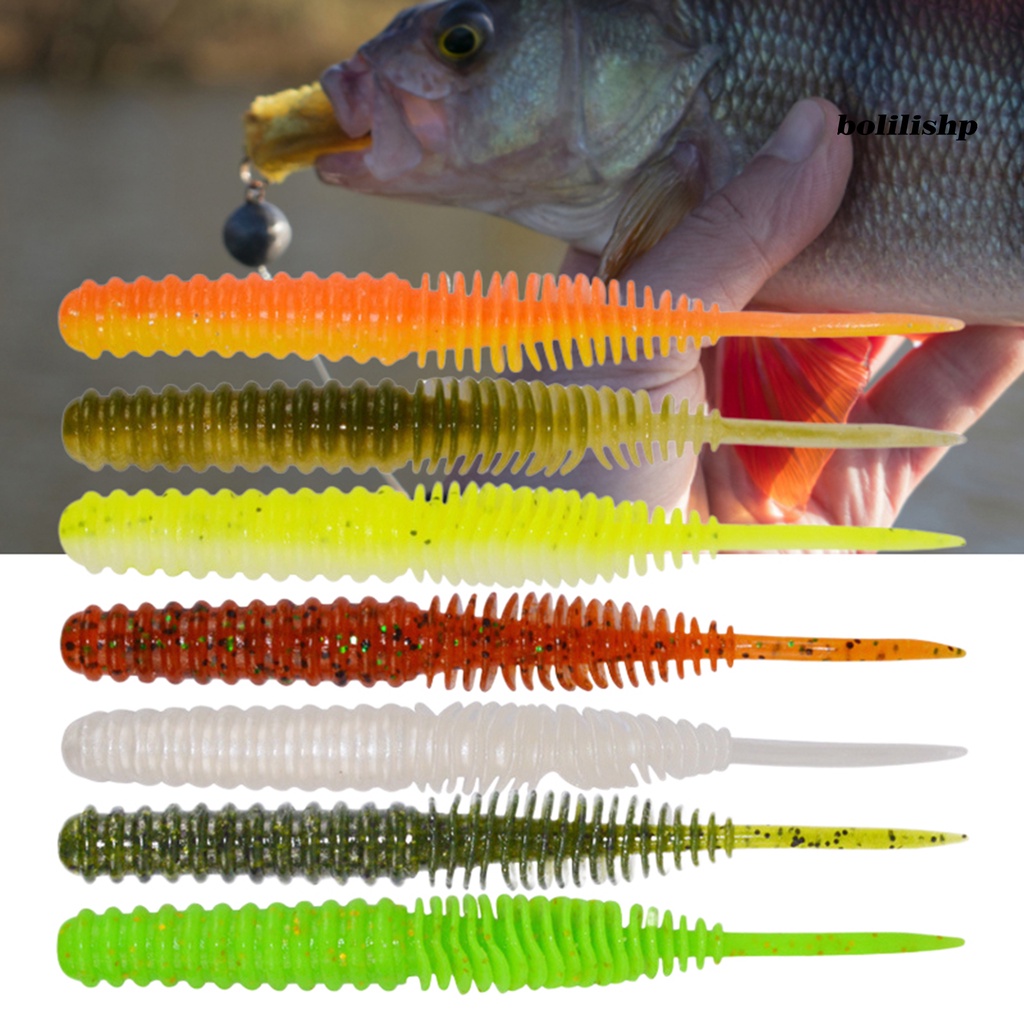 Bo-5 Pcs 100mm/4.5g Umpan Pancing Semua Air Desain Simulasi Warna Cerah Banyak Digunakan Bionic Soft Fishing Bait Untuk Outdoor