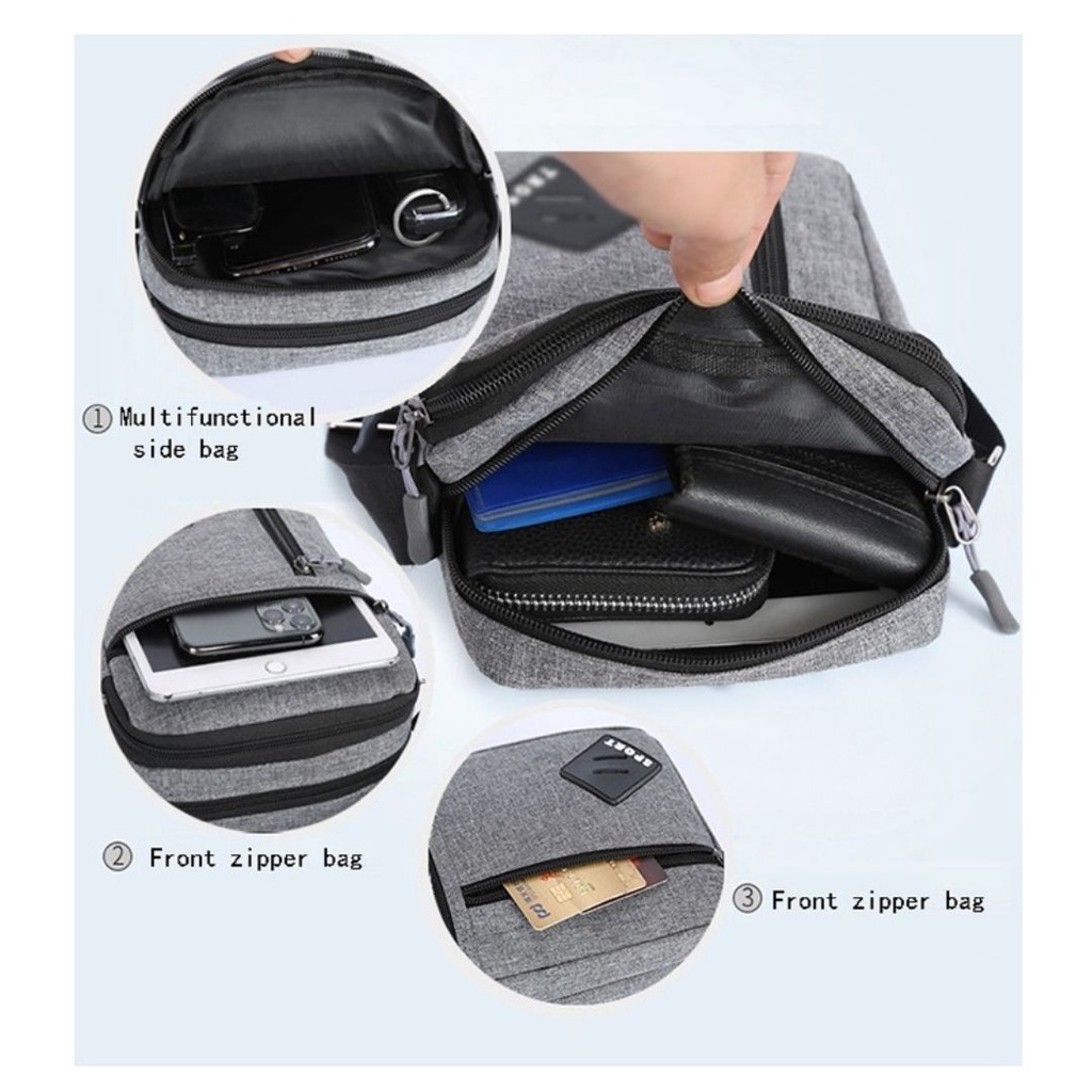 Tas Selempang Fashion Sling Bag Oxford Waterproof RX 1072