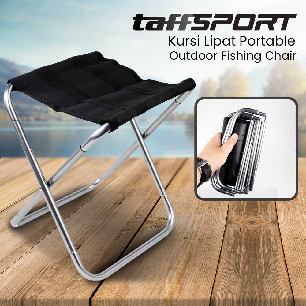 TaffSPORT Kursi Lipat Portable Memancing Outdoor Fishing Chair