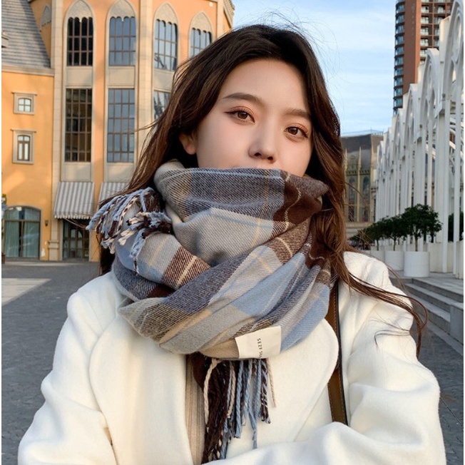 IMPORT KIREI WOMAN MAN WINTER LONG SCARF SYAL SELENDANG PANJANG PRIA WANITA MUSIM DINGIN