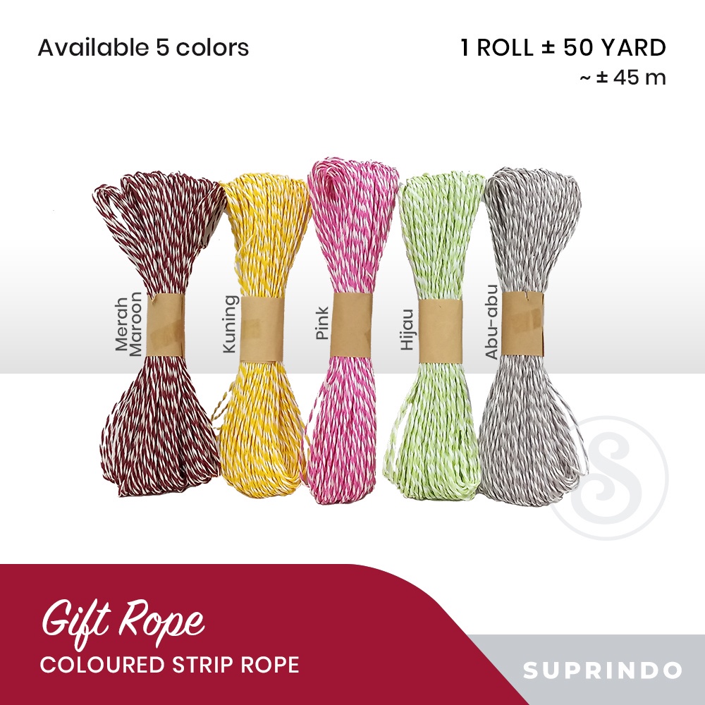 

TALI KERTAS Warna 50 yard/45 meter