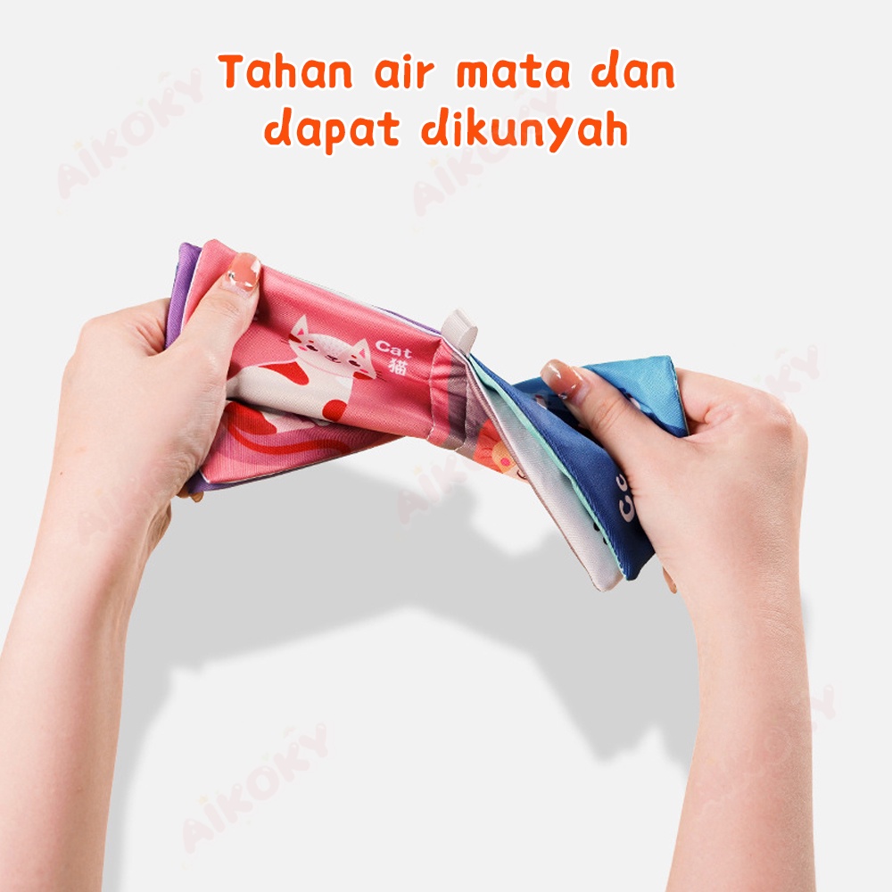 Aikoky Soft Book Bayi / Buku Kain Edukasi Bayi Bahasa Inggris