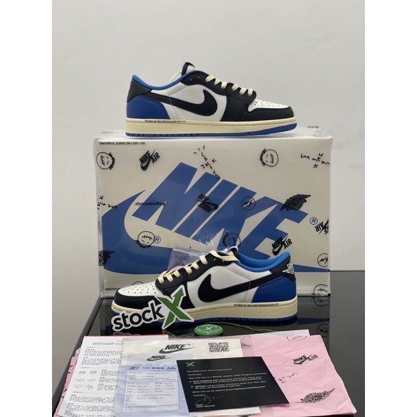 Sepatu Nike Air Jordan 1 Low Fragment X Traviz Scoot BNIB