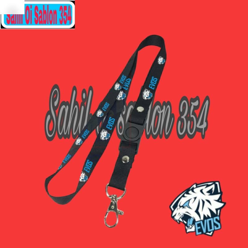 

Tali Lanyard EVOS E-sport gantungan kunci/gantungan id card /gantungan hp murah COD