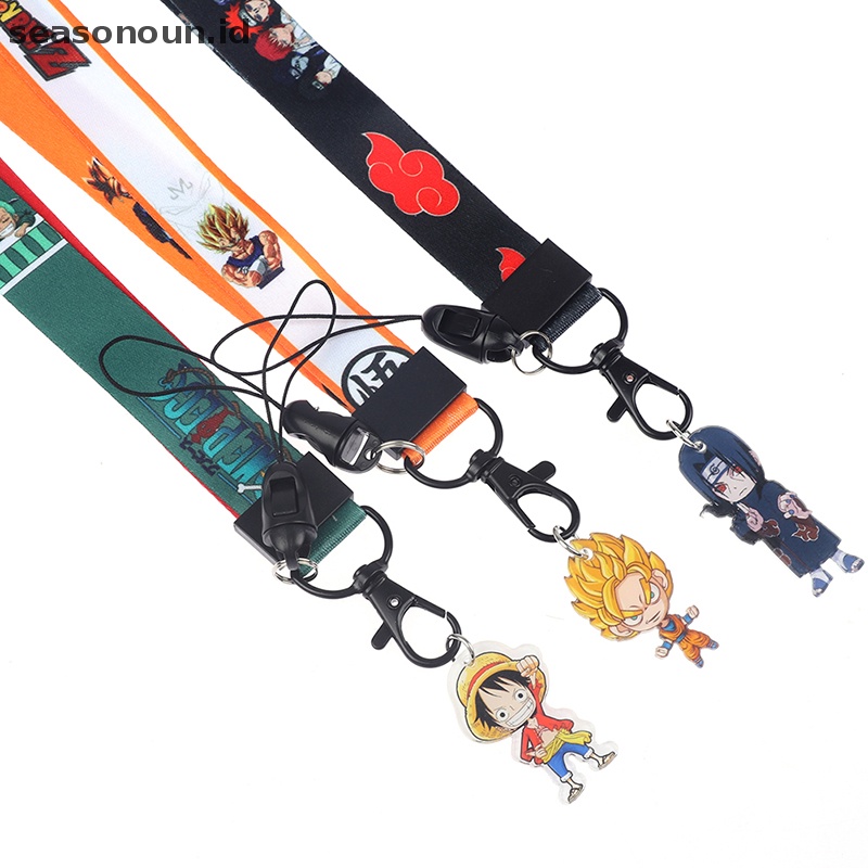 Seasonoun Anime Super Hero Phone Strap Lanyard Gantungan Kunci Ponsel Pesona Rantai Anti-Hilang Dekorasi.