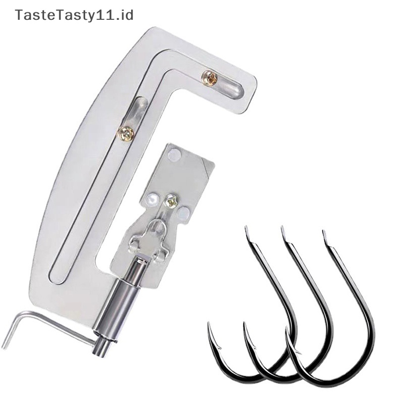 Tastetasty Stainless Steel Fishing Hook Tool Kit Alat Pancing Knotter Tied Metal Fishing Knotg Free 50pengait Ikan Iseni.