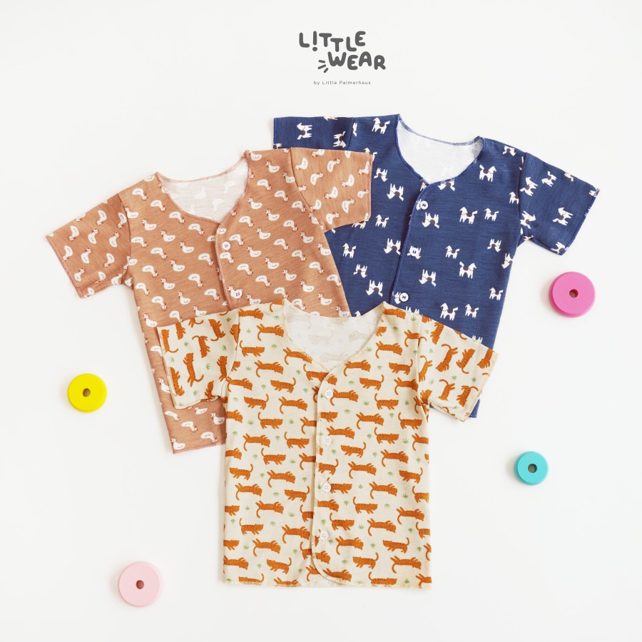 Little Palmerhaus Little Wear Short Sleeve - Setelan Lengan Celana Pendek Bayi